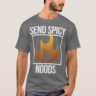 スパイシーなノウズアニメかわいいラーメン好き Tシャツ