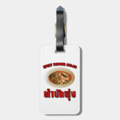 スパイシーなパパイヤサラダ[タムマックつる]イサーン方言 ラゲッジタグ (裏面縦)