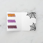 スパイシーなパーティーの楽しいスパイダー 招待状 (内部)