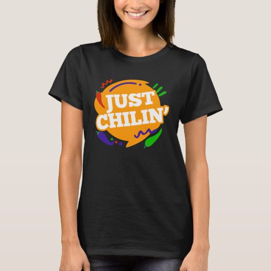 スパイシーなファンのためのJust Chili n Chili Tシャツ (正面)