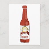 スパイシーなホットソースキャットマラカス図解入りの、写真付きのフード ポストカード (正面)