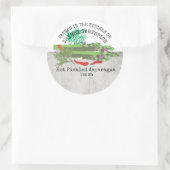 スパイシーなホットピクルス漬けアスパラガスホームキャニングラベル ラウンドシール (バッグ)