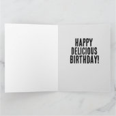 スパイシーなミートボーイタリアンル誕生日グリーティングカード カード (内部)