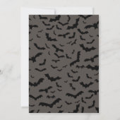 スパイシーなヴァンパイア・ドラキュラのハロウィン・コスチューム・パーティー 招待状 (裏面)