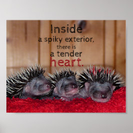 スパイシーな外観の内側には柔らかいハート ポスター