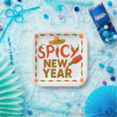 スパイシーな新年 ペーパープレート (パーティー)