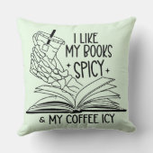 スパイシーな本とアイシーなコーヒー クッション (裏面)