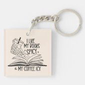 スパイシーな本&アイシーなコーヒー キーホルダー (裏面)