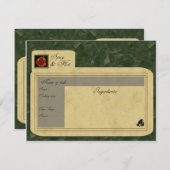 スパイシーな食べ物レシピカード (正面/裏面)