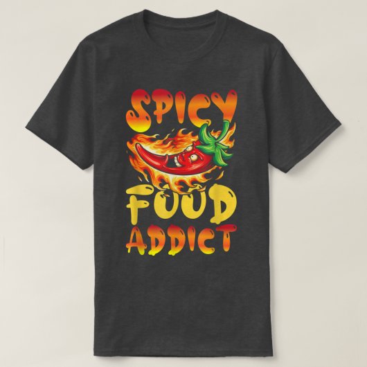スパイシーな食中毒 Tシャツ (デザイン正面)