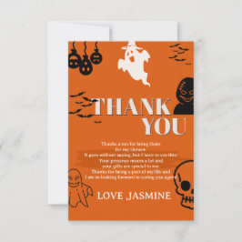 スパイシーな2歳の誕生日お礼カード サンキューカード