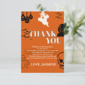 スパイシーな2歳の誕生日お礼カード サンキューカード (スタンド正面)