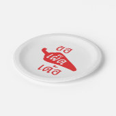 スパイシーなPlease to Khaw Phet Dur – タイのIsan Language ペーパープレート (アングル)