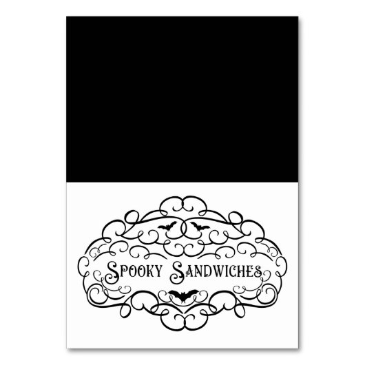 スパイシーサンドイッチ ヴィンテージハロウィン フードテント テーブルナンバー (正面)