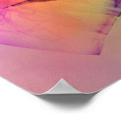 スパイシーシャイニーグラスシャード抽象デザイン ポスター (角)