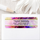 スパイシーシャイニーグラスシャード抽象デザイン ラベル (インサイチュ)