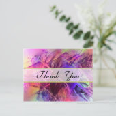 スパイシーシャード抽象デザインありがとう ポストカード (スタンド正面)