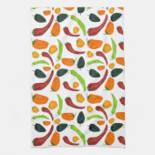 スパイシーチリペッパー南西部キッチンタオル キッチンタオル (縦)