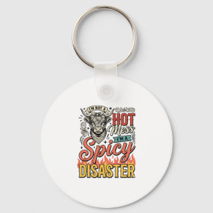 スパイシーディザスター ハイランドカウ レトロ西部劇Tシャツ  キーホルダー
