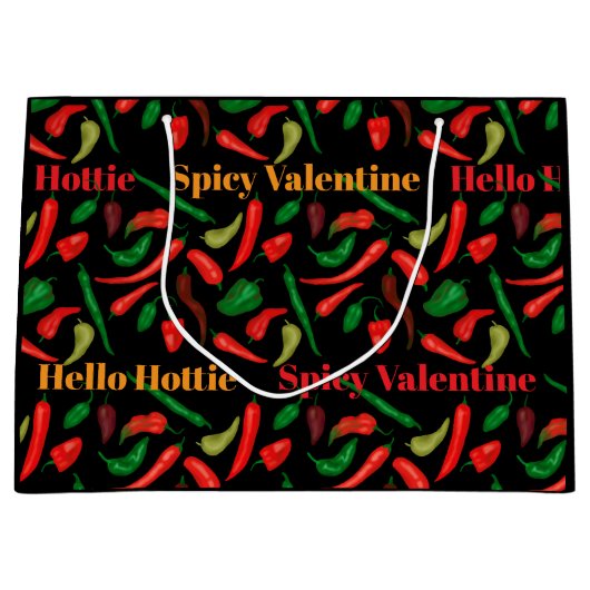 スパイシーバレンタインハローホットティレッドペッパー ラージペーパーバッグ (正面)