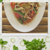 スパイシーパパイヤサラダ[ソムタム] ...タイ料理 キッチンタオル (折り畳み)