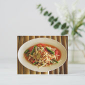 スパイシーパパイヤサラダ[ソムタム] ...タイ料理 ポストカード (スタンド正面)