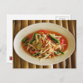 スパイシーパパイヤサラダ[ソムタム] ...タイ料理 ポストカード (正面/裏面)