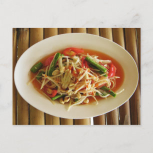 スパイシーパパイヤサラダ[ソムタム] ...タイ料理 ポストカード