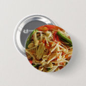 スパイシーパパイヤサラダ[ソムタム] ...タイ料理 缶バッジ (正面&裏面)