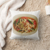 スパイシーパパイヤサラダ[Som Tam] ...タイラオフード クッション (ブランケット)