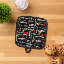 スパイシーフードホットチリーズジャマイカ料理 鍋敷き