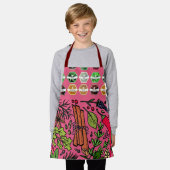 スパイシーベーキングバーベキューおもしろい エプロン (着用した状態)