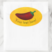 スパイシーホットサウスウエストチリペッパー 楕円形シール (バッグ)