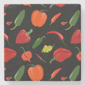 スパイシーホットペッパーのコースター ストーンコースター (正面)