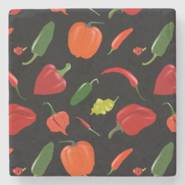 スパイシーホットペッパーのコースター ストーンコースター