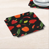 スパイシーホットペッパーのコースター ペーパーコースター (アングル)