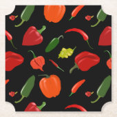 スパイシーホットペッパーのコースター ペーパーコースター (正面)