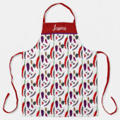 スパイシーホットペッパーパーソナライズされた エプロン (正面)