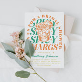 スパイシーマーグブライトモダンマーガリータブライダルシャワー 招待状