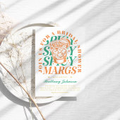 スパイシーマーグブライトモダンマーガリータブライダルシャワー 招待状