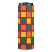 スパイシーモダンカラーズジオメトリックスクウェアモノグラム タンブラー (裏面)
