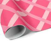 スパイシーモダンレッドピンク幾何学模様 ラッピングペーパー (ロールコーナー)