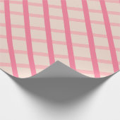 スパイシーモダンレッドピンク幾何学模様 ラッピングペーパー (角)