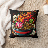 スパイシーラーメン日本麺ストリートアート クッション (ブランケット)