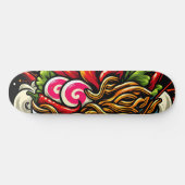 スパイシーラーメン日本麺ストリートアート スケートボード (横)