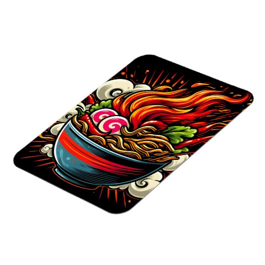 スパイシーラーメン日本麺ストリートアート マグネット (左側)
