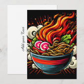 スパイシーラーメン日本麺ストリートアート 案内状 (正面/裏面)
