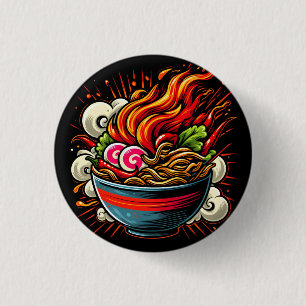 スパイシーラーメン日本麺ストリートアート 缶バッジ