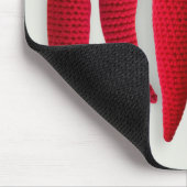 スパイシーレッドクロシェミニマルジャラピーノニットクラフツ マウスパッド (コーナー)