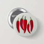 スパイシーレッドクロシェミニマルジャラピーノニットクラフツ 缶バッジ (正面&裏面)